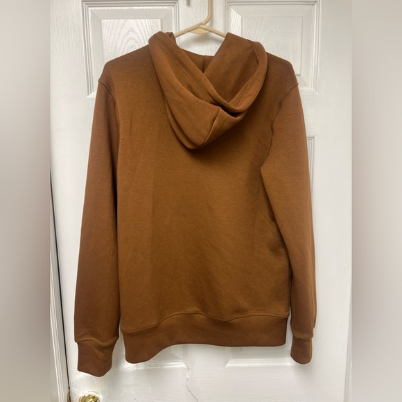 American eagle AE S small men’s zip up hoodie sweatshirt brown tan color - Picture 3 of 4
